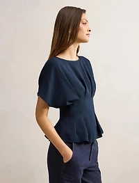 Wren Pleat Detail Top