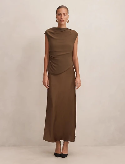 Aurora 2-in-1 Slip Midi Dress