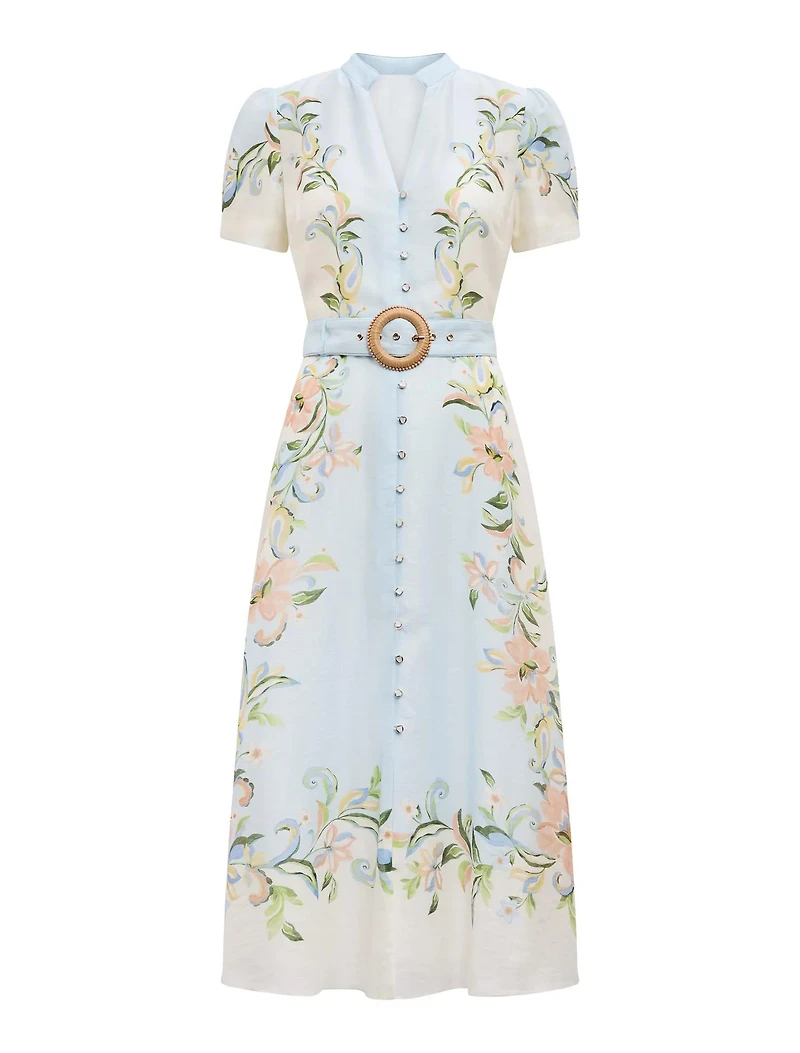 Briana Petite Printed Shirt Dress