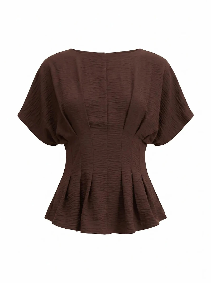 Wren Pleat Detail Top