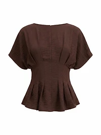 Wren Pleat Detail Top