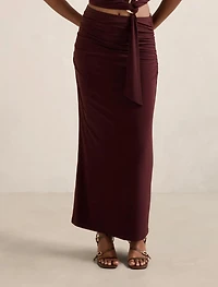 Jazelle Petite Jersey Maxi Skirt