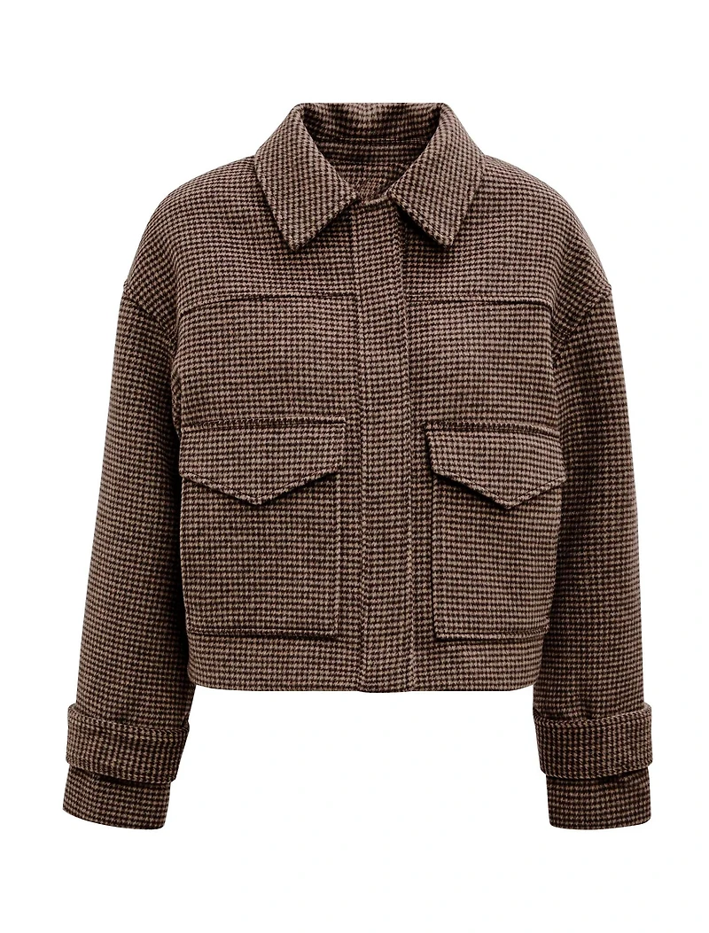 Kaylee Check Cropped Jacket