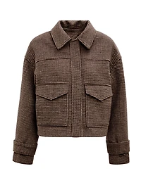 Kaylee Check Cropped Jacket