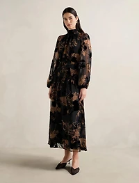 Janelle Velvet Burnout Maxi Dress