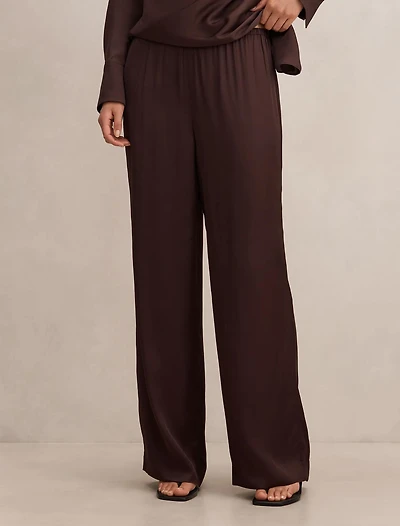 Maude Satin Wide Leg Pant