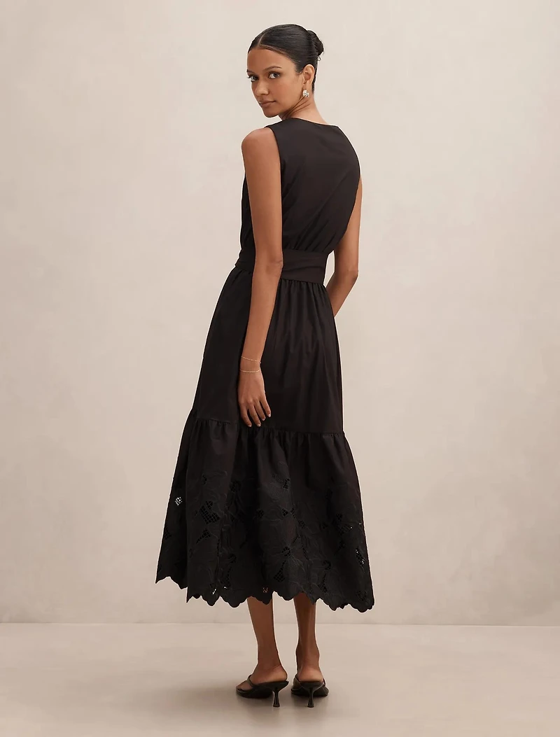 Dahlia Petite Embroidered Midi