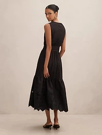 Dahlia Petite Embroidered Midi