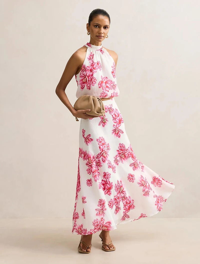 Maisie Petite Circle Midi Skirt