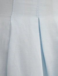Rosie Linen Sleeveless Tuck Midi Dress