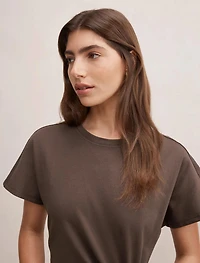 Rose T-Shirt Twist Midi Dress
