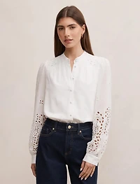 Sutton Embroidered Detail Blouse