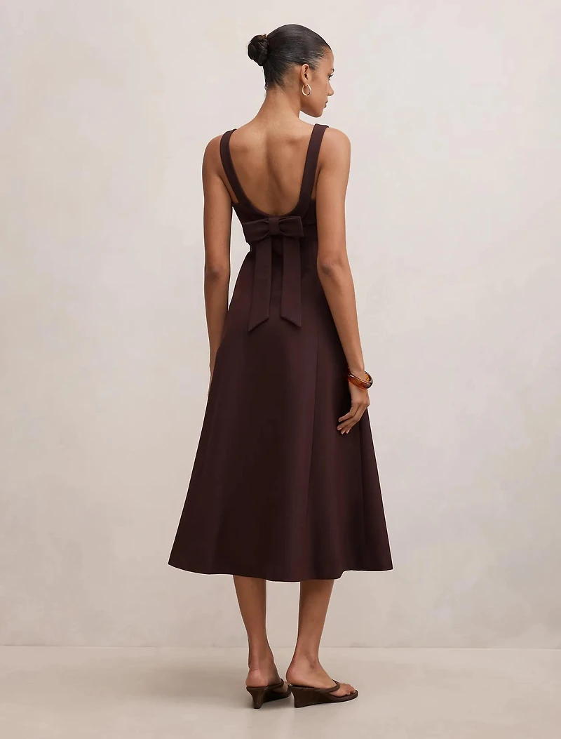 Harriet Low Back Bow Midi