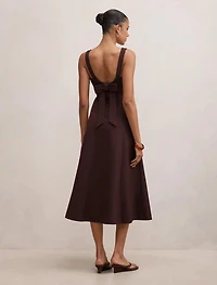 Harriet Low Back Bow Midi