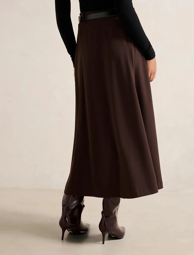 Celine Belted Midi Skirt