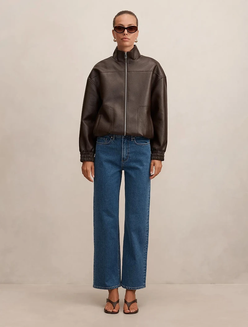 Nicki Mid Rise Straight Jean