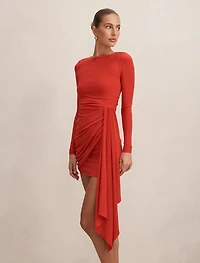 Susie Draped Jersey Mini Dress