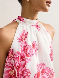 Maisie Petite Halter Tie Up Top