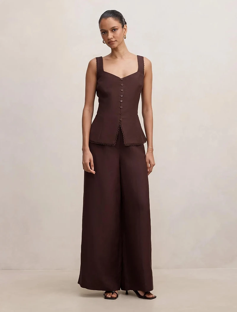Matilda Petite Linen Blend Pant