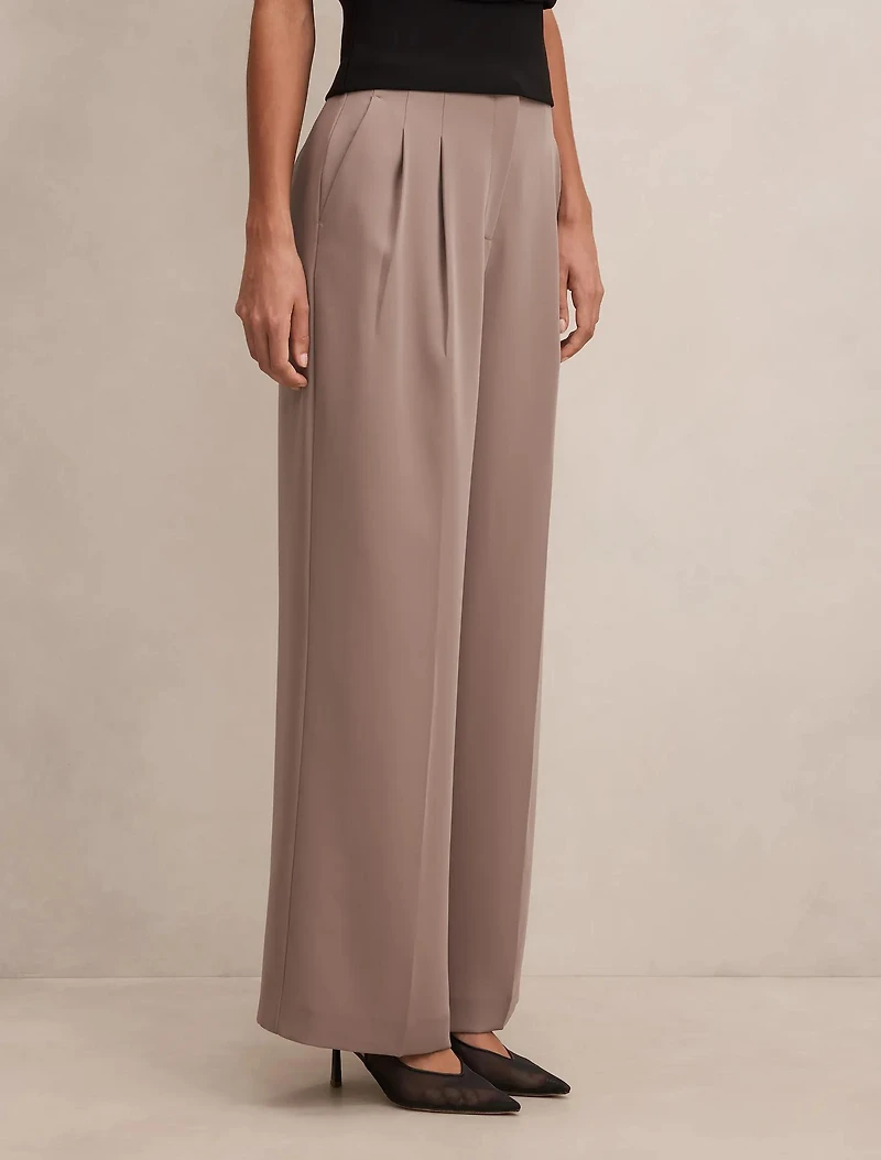 Julia Pleated Waist Wide Leg Pants