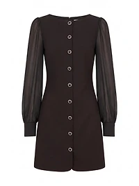 Twiggy Long Sleeve Button Mini