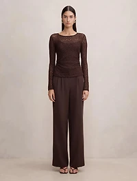 Alex Lace Long Sleeve Top