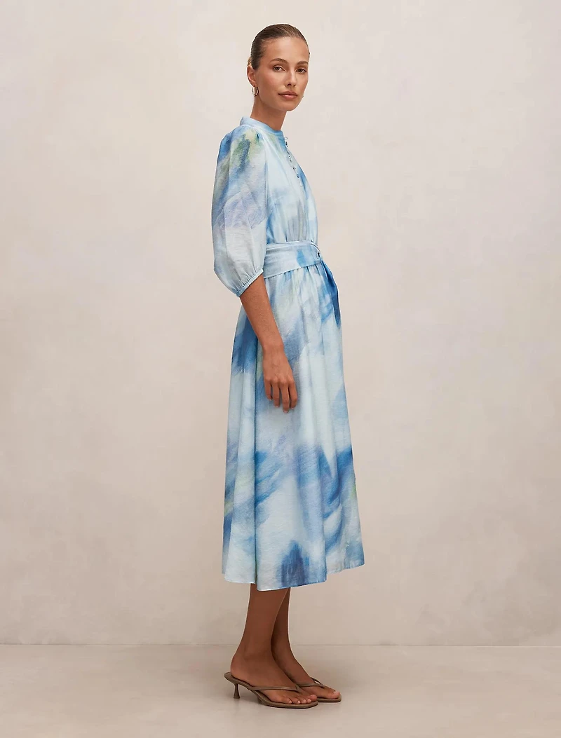Lorena Button Front Midi