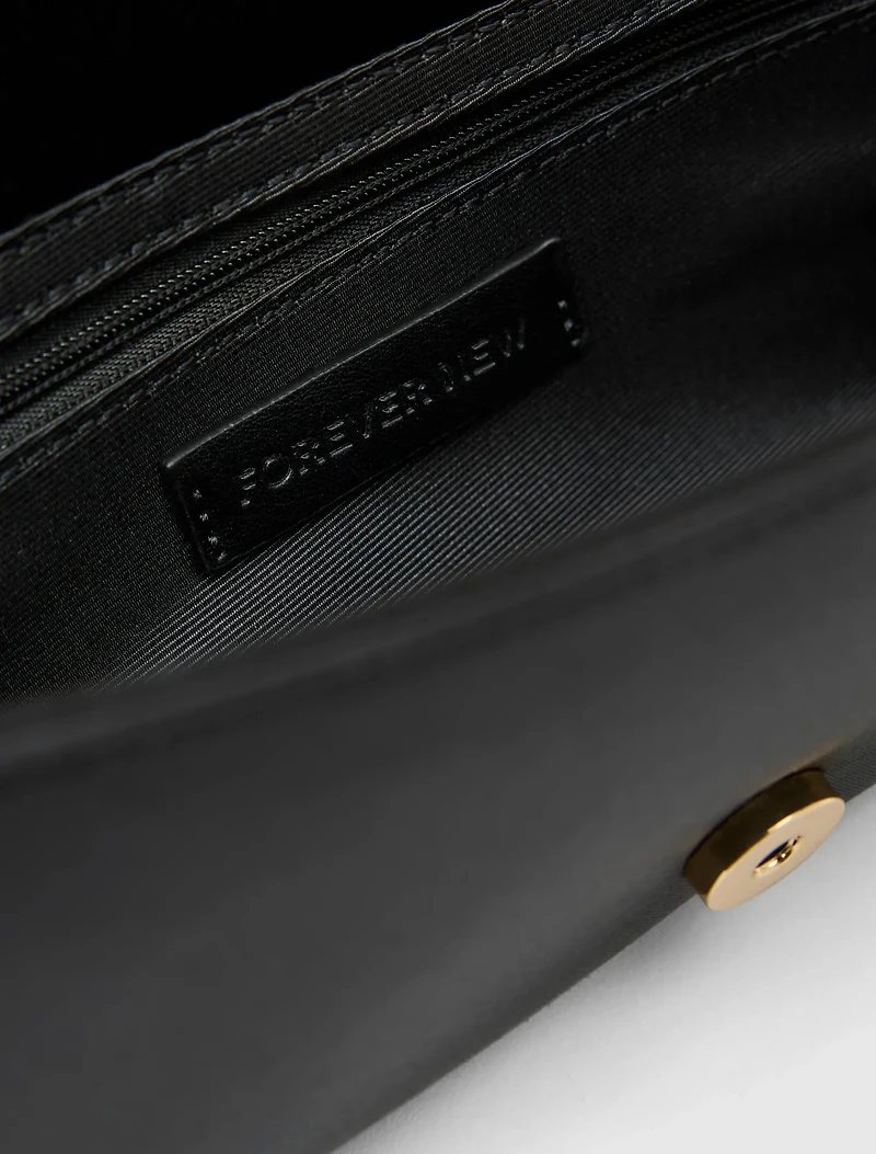 Dina Satin Elongated Clutch
