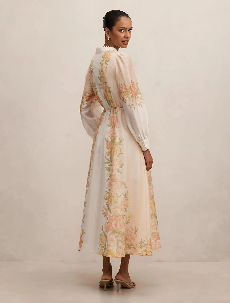 Christina Petite Placement Print Midi