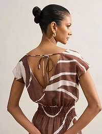 Callie Petite Ruched Midi Dress