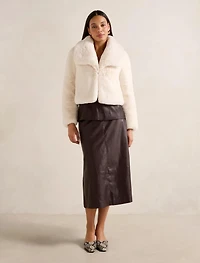 Casey Crop Faux Fur