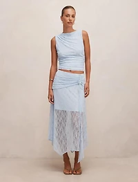Khai Lace Asymm Skirt