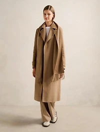 Saige Felled Scarf Coat
