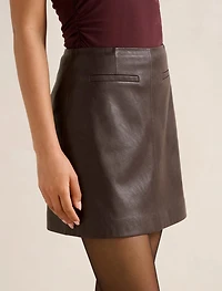 Addison Vegan Leather Mini Skirt