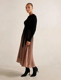 Celina Ombre Metallic Midi Dress