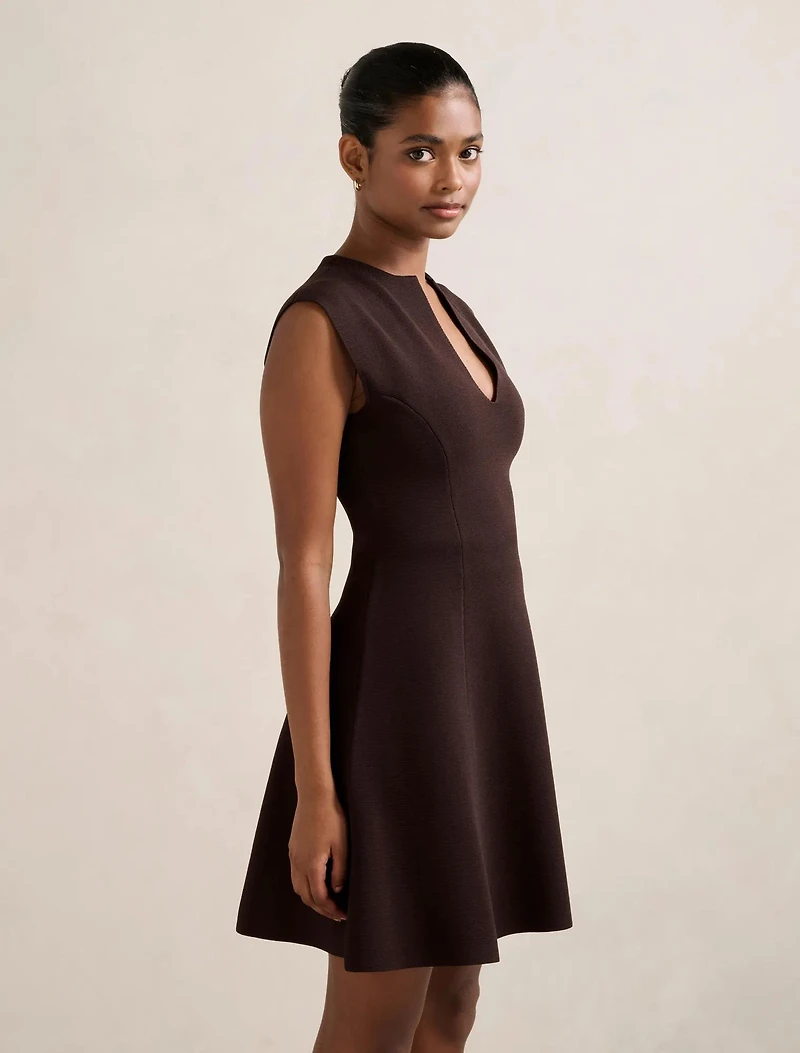 Katerina Petite Crepe Knit Mini Dress
