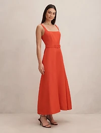 Hayden Square Neck Midi Dress