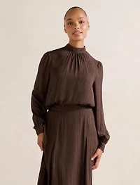 Preslee Neck Tie Blouse