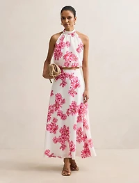 Maisie Petite Halter Tie Up Top