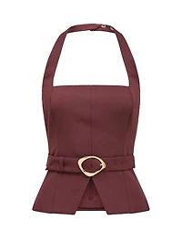 Ellisa Belted Hardware Top