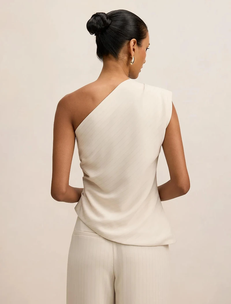 Willow Petite Asymmetrical Tuck Top