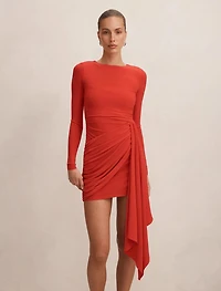 Susie Draped Jersey Mini Dress