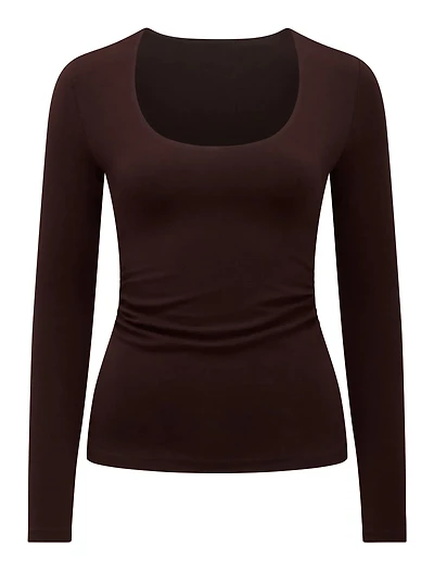 Jacqui Scoop Long Sleeve
