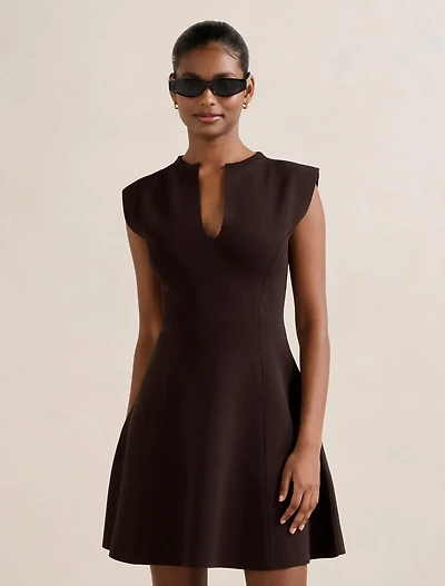 Katerina Petite Crepe Knit Mini Dress