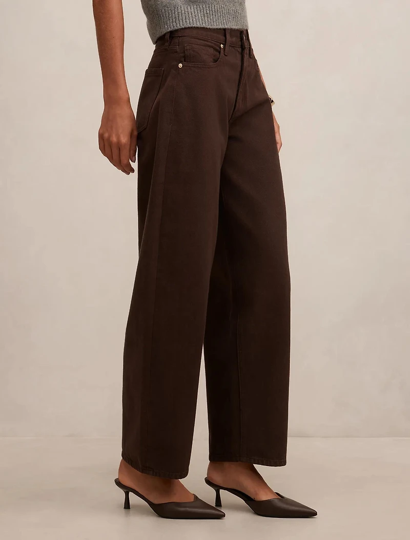 Emma Mid Rise Barrel Jeans