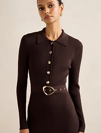 Kelani Petite Belted Midi Dress