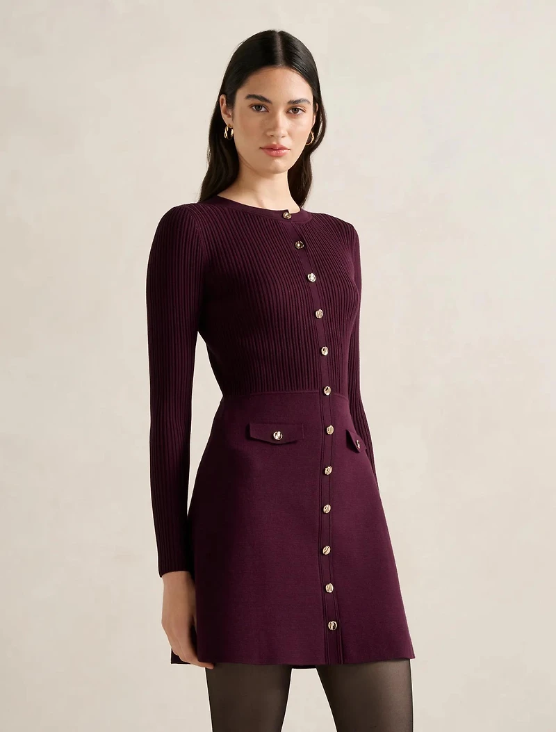 Issie L/S Knit Mini Dress