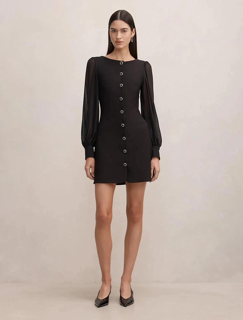 Twiggy Long Sleeve Button Mini