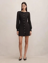 Twiggy Long Sleeve Button Mini