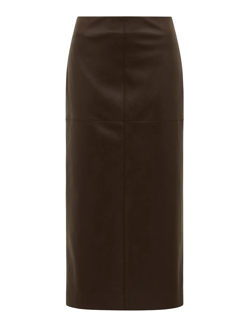 Valentina Vegan Leather Midi Skirt